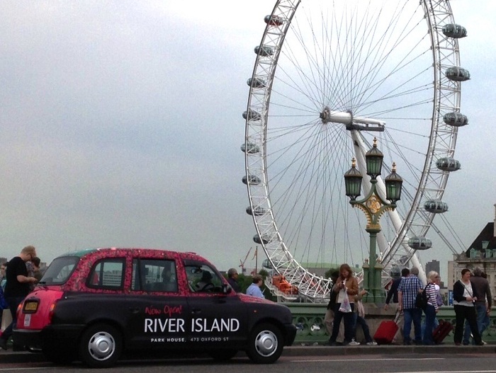 River-Island-Taxi-Advertising - London