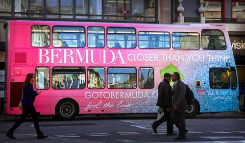 Bermuda Tourism Bus Advertising London Full Wrap 
