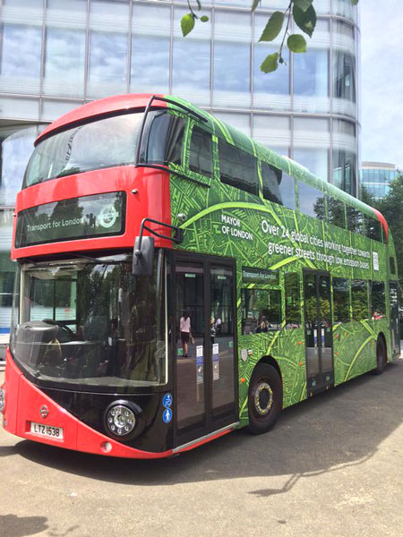 London Low Emission E-Bus Boris Johnson ULEZ TfL