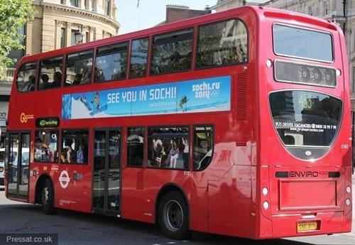 Sochi 2014 Winter Olympics London Bus Advertising Superside